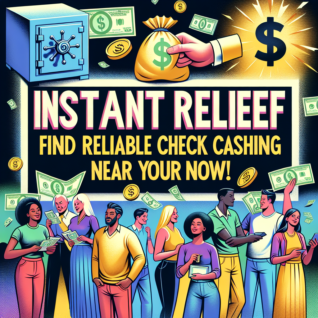 Instant Relief: Find Reliable Check Cashing Near You Now!