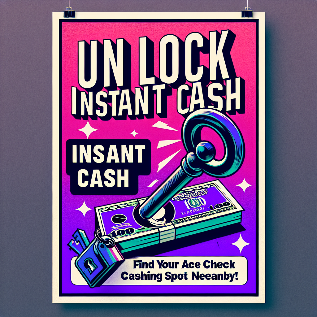 Unlock Instant Cash: Find Your Ace Check Cashing Spot Nearby!